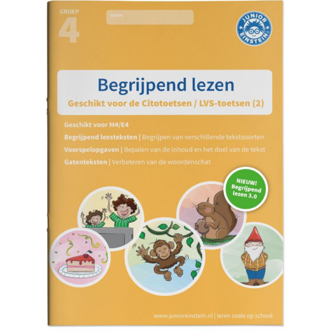 Begrijpend lezen oefenboek - Deel 2 - Groep 4 - M4/E4 - 3.0