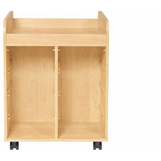 Steamkast laag  62,7 x 89 x 70,6 cm, ahorn incl. wielen, excl. laden