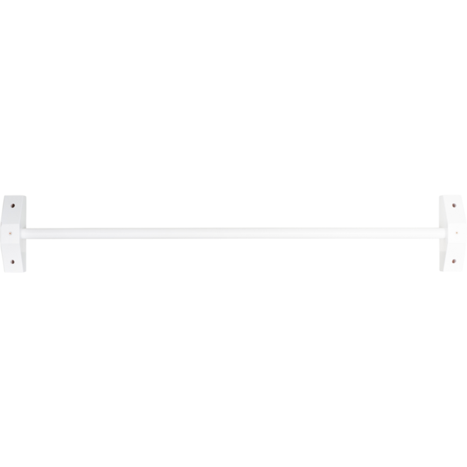 Grondbox Babybar, beuken, wit gespoten, 108 cm lang