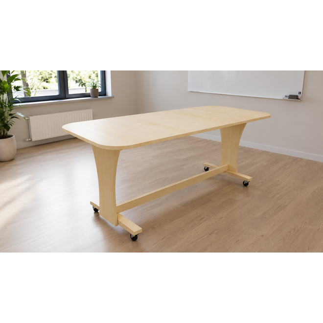 Tafel Flex 120 HPL toplaag ahorn structuur, blad 120 x 60 cm