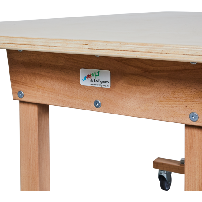 Tafel Flex 150 HPL toplaag Ahorn, 150 x 80 cm , met rechte poten