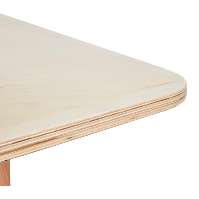 Tafel Flex 150 HPL toplaag Ahorn, 150 x 80 cm , met rechte poten