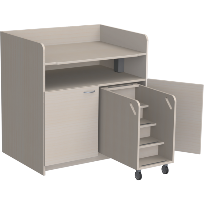 Aankleedtafel Standard 100 ahorn trap rechts