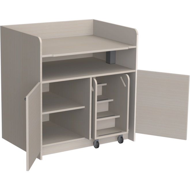 Aankleedtafel Standard 100 ahorn trap rechts