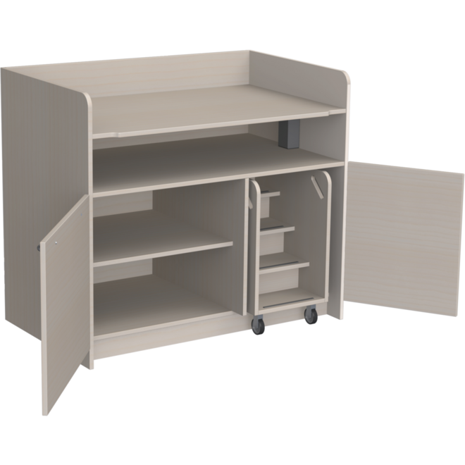 Aankleedtafel Standard 120 ahorn trap rechts