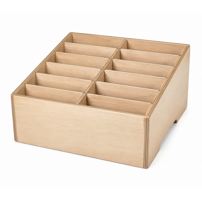 Houder voor 12 telefoons, formaat 110x220x180mm