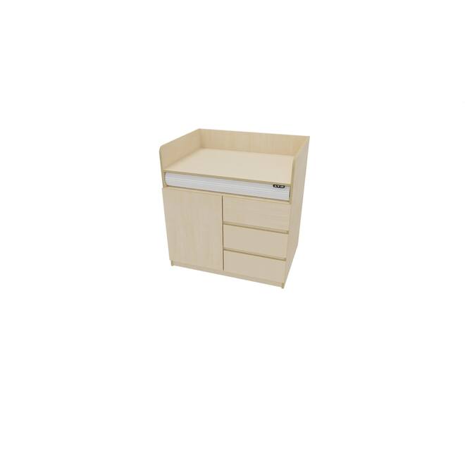 Aankleedtafel Flex+ 100 ahorn zonder trap