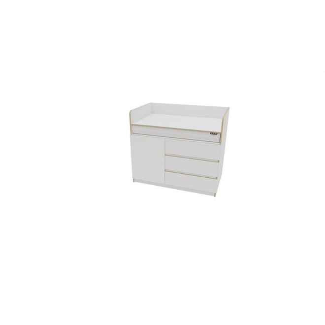 Aankleedtafel Flex+ 120 wit zonder trap