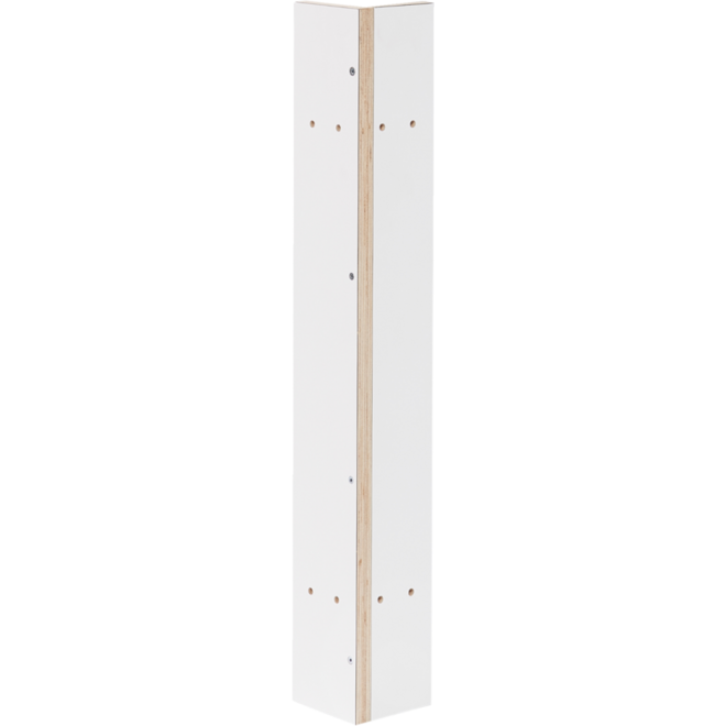 Grondboxelement | Wit, 10 cm, hoekprofiel 90 graden