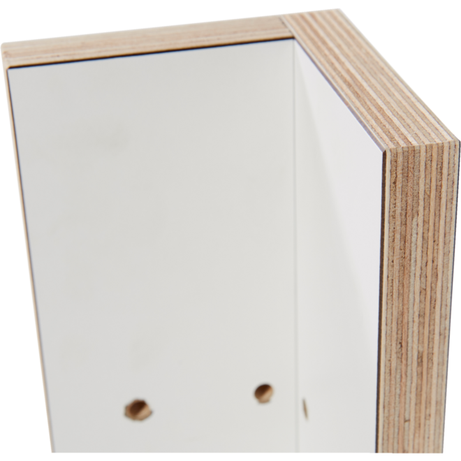 Grondboxelement | Wit, 10 cm, hoekprofiel 90 graden
