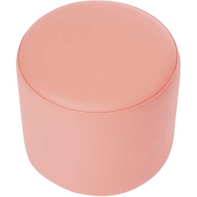 Poefje Robbie 26 cm hoog Ø 30 cm, stof 8x 32M3256 trend zachtroze