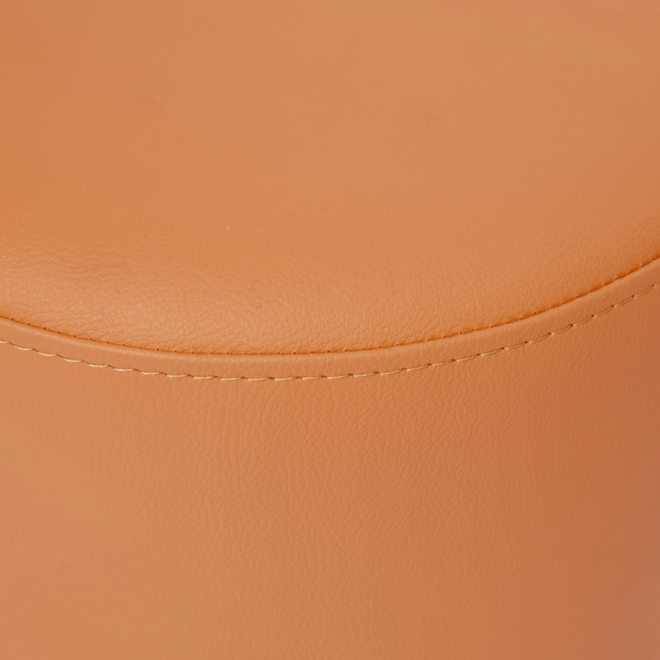 Poefje Robbie 26 cm hoog Ø 30 cm, stof 8x 32M1755 trend oranje