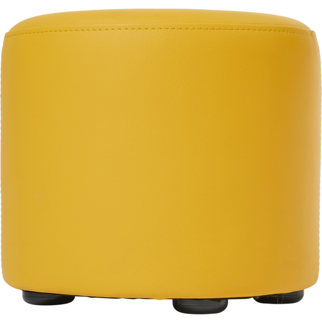 Poefje Robbie 26 cm hoog Ø 30 cm, stof 8x 32M2388 trend geel