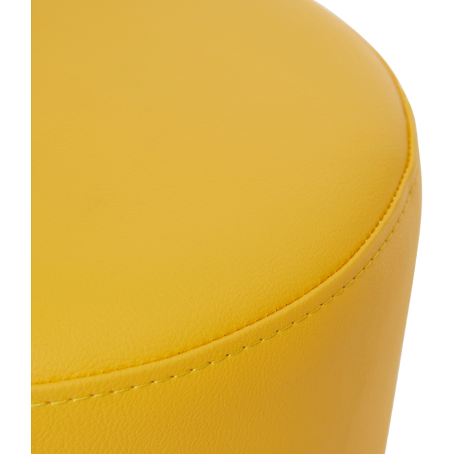 Poefje Robbie 26 cm hoog Ø 30 cm, stof 8x 32M2388 trend geel