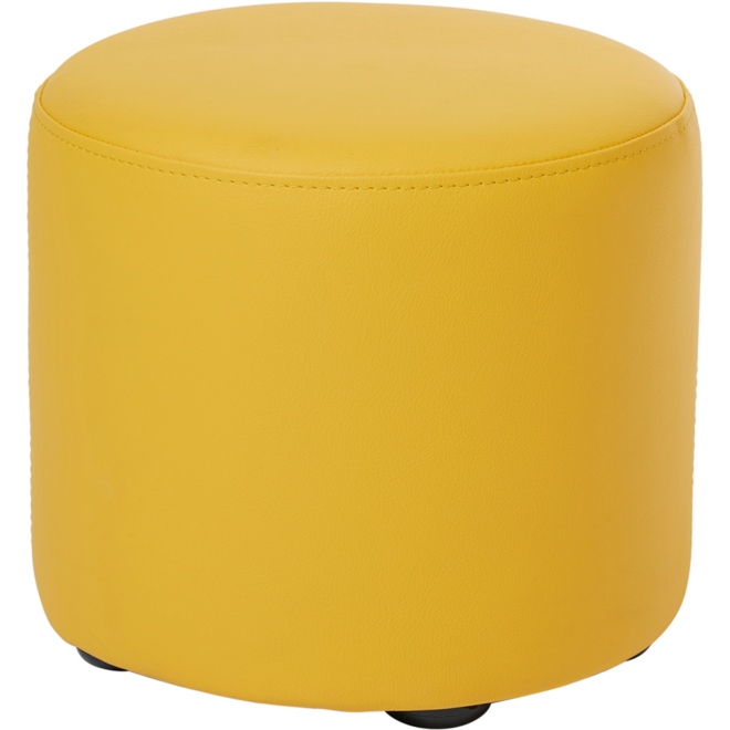 Poefje Robbie 26 cm hoog Ø 30 cm, stof 8x 32M2388 trend geel