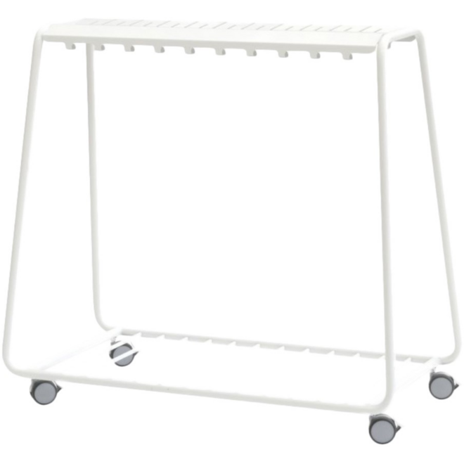 Kapstok Stent laag, verrijdbaar, 30 haken, 170 x 60 x 110 cm