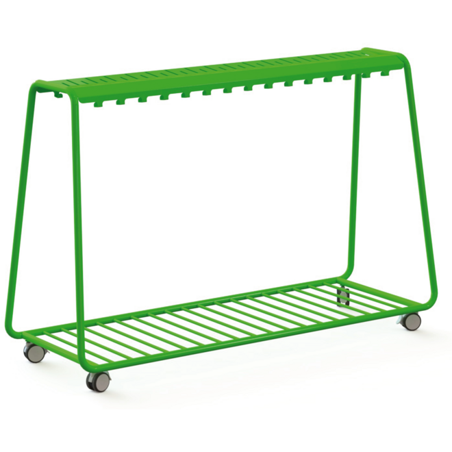 Kapstok Stent hoog, verrijdbaar, 20 haken, 120 x 60 x 130 cm