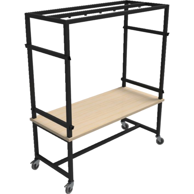Industrial kar, 180x80x198, bladhoogte D4