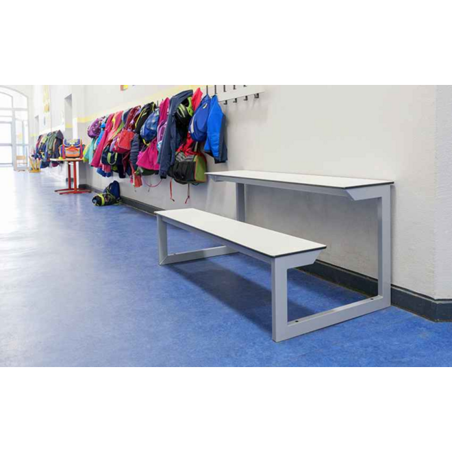 Halbank 140 x 70cm Zitting en blad met HPL toplaag
