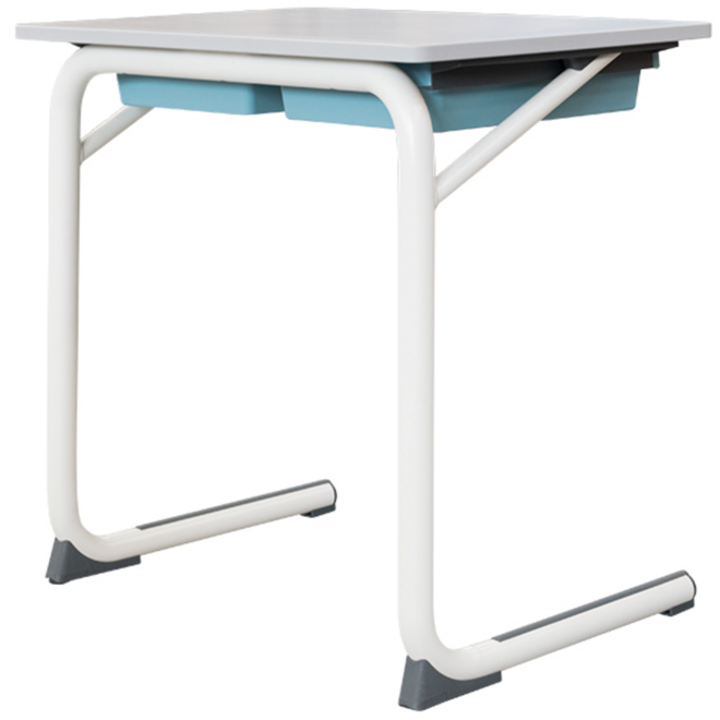Tafel Gripz, blad met pp-rand 70 x 50 cm, met 2 kunststof laden