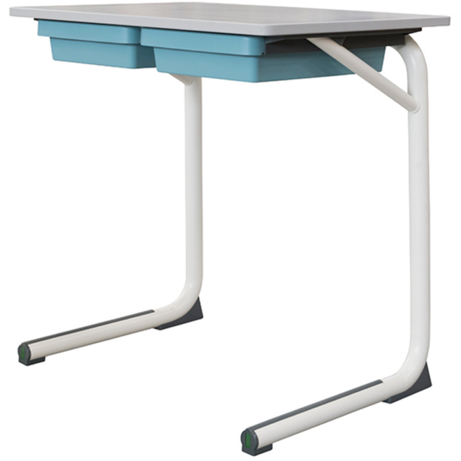 Tafel Gripz, blad met pp-rand 70 x 50 cm, met 2 kunststof laden