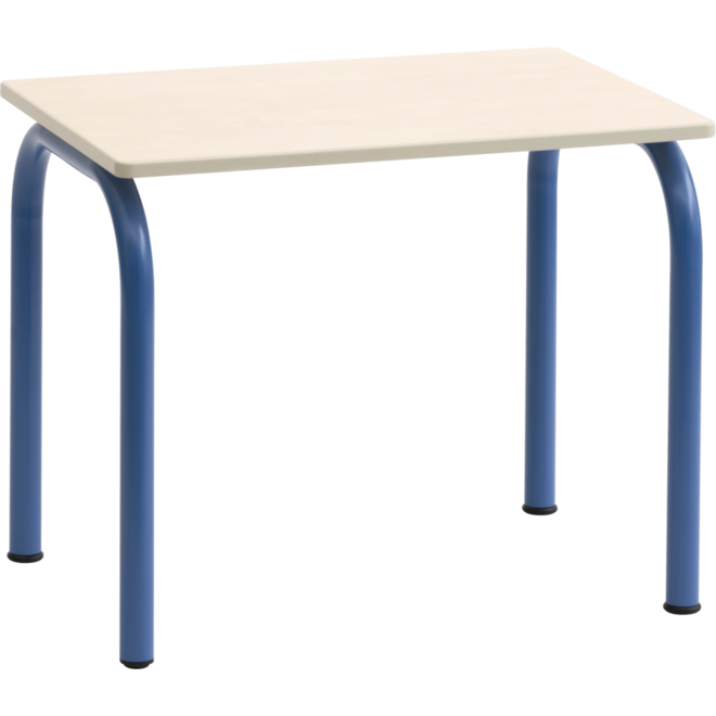 Kleutertafel 4-poot, 70 x 50 cm met PP-rand, hoogte A1-B2-C3