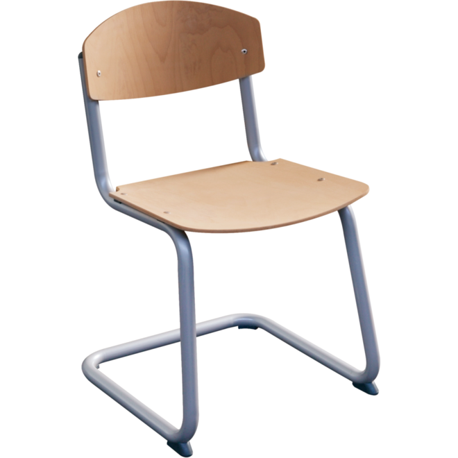 Leerl. stoel Steady slee-model B2 t/m F6 beuken rug + zitting