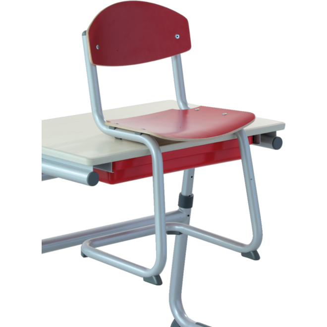 Leerl. stoel Steady slee-model B2 t/m F6 beuken rug + zitting