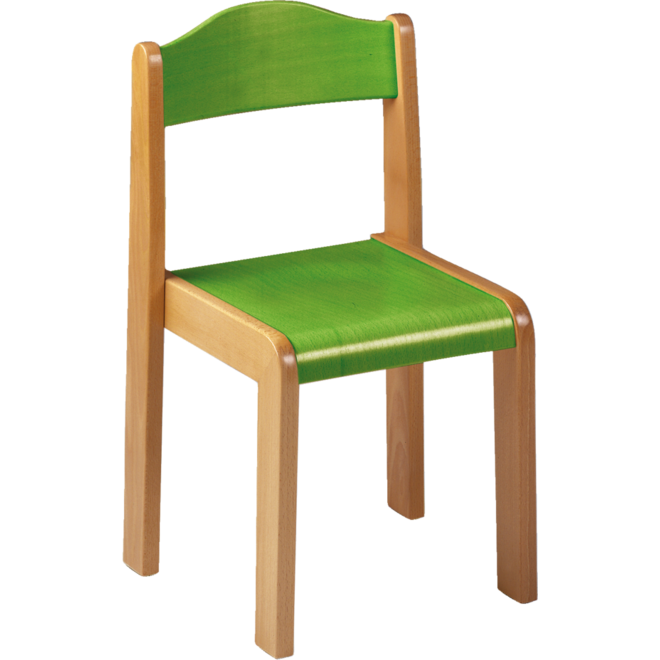 Stoel Original, beuken, gebeitst, hoogte A1-26 cm zitting 24 cm, totaal 33 cm breed