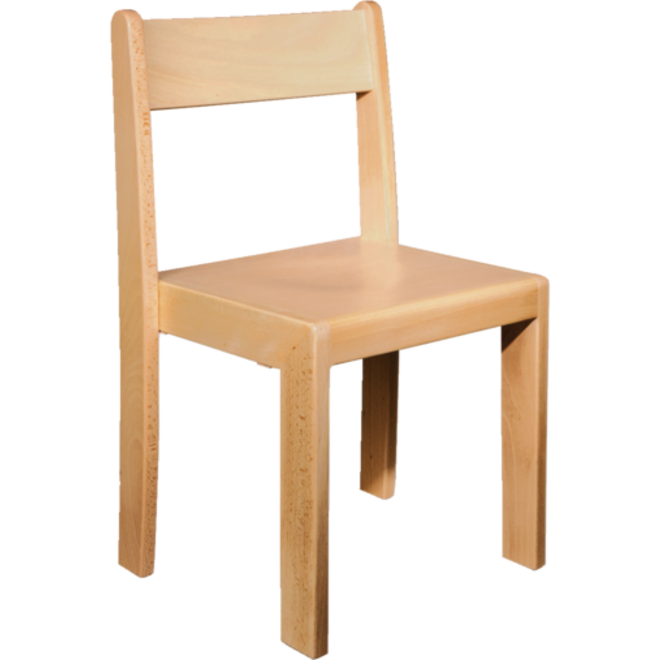 Stoel Franzl, beuken hoogte A1-26 cm zitting 26 cm, totaal 31 cm breed