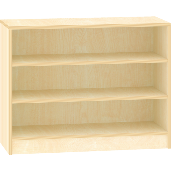 Kast open, ahorn, 100 × 40 × 77 cm, 2 legplanken