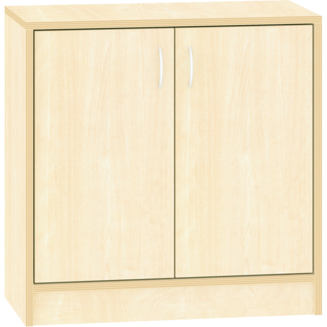 Kast dicht met 2 deuren, ahorn, 77 x 40 x 77 cm. 2 legplanken
