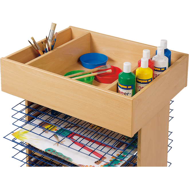 Opzetstuk hobbywagen, beuken 64 × 50 × 12 cm