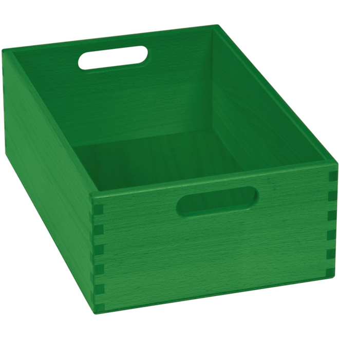 Bak t.b.v. materialkast 6503023 en 6503024, gebeitst, 23x35x12cm, geel