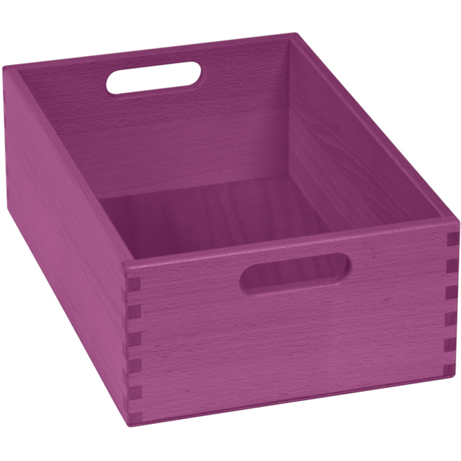 Bak t.b.v. materialkast 6503023 en 6503024, gebeitst, 23x35x12cm, geel