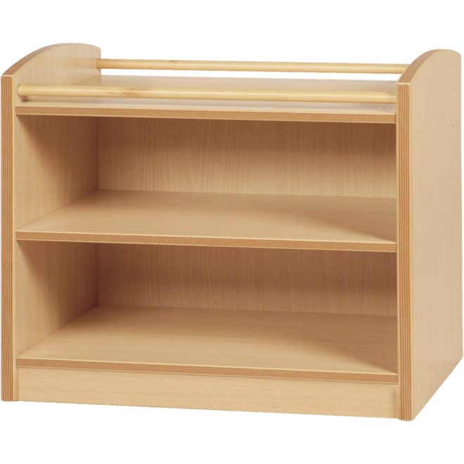 Kast Pamini met achterwand, beuken, 77 × 40 × 64 cm