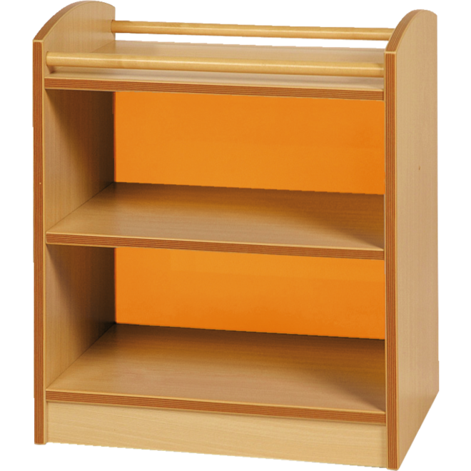 Kast Pamini met acryl achterwand, ahorn, 77 × 40 × 64 cm