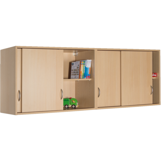 Hangkast met schuifdeuren 100 × 40 × 68 cm, beuken