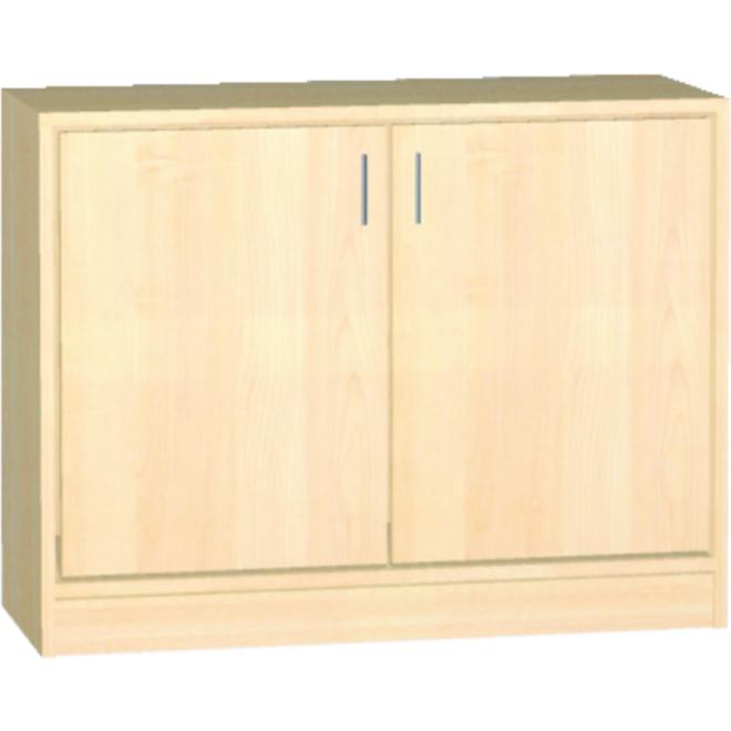 Onderkast met 2 deuren, 2 legplanken, 100 × 40 × 77 cm, beuken