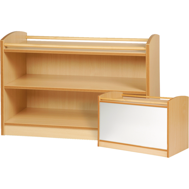 Kast Pamini met spiegel achterwand, ahorn, 100 × 40 × 64 cm.