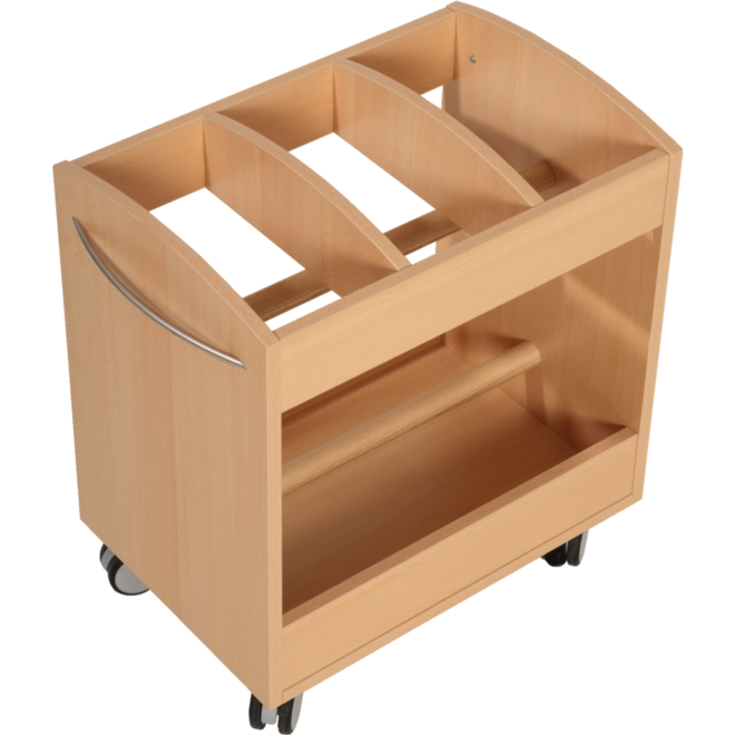 Bouwmattenwagen Lotte, ahorn, 59 x 40 x 66 cm