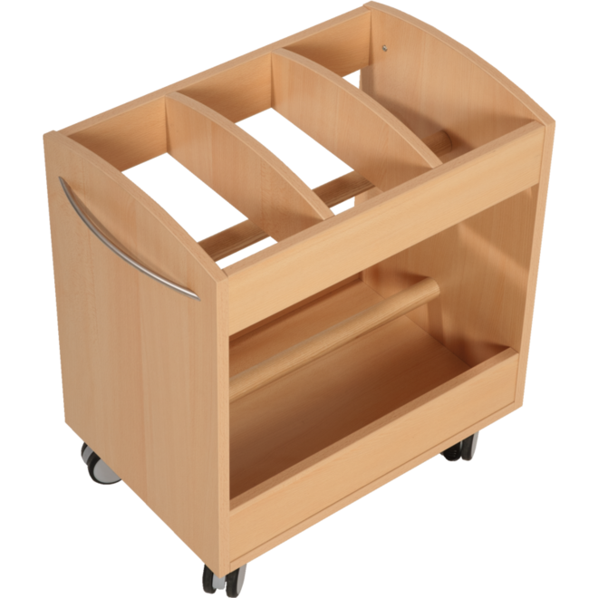 Bouwmattenwagen Lotte, beuken, 59 x 40 x 66 cm