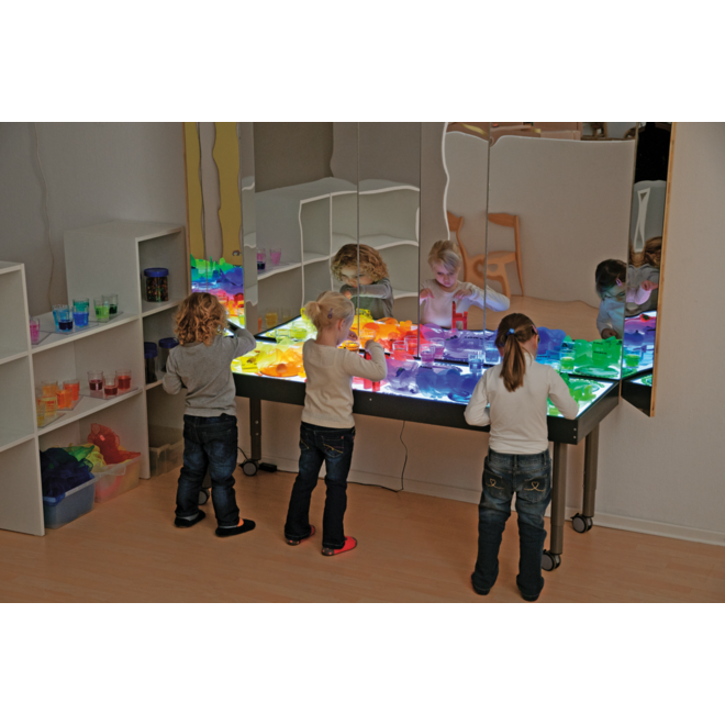 Lichttafel 180 x 60 cm, in 2 hoogten verstelbaar