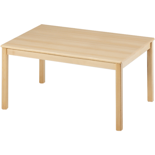 Tafel rechthoekig 120 × 80 cm, ahorn , hoogte A1- 46 cm