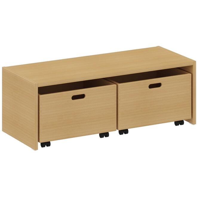 Podiumelement recht 100 × 40 × 35 cm, beuken