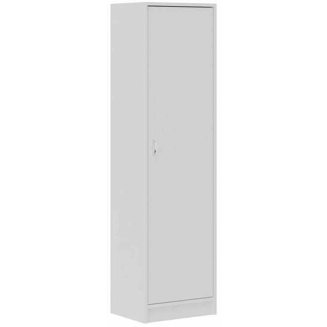 Garderobekast met deur, Wit, 51 cm breed