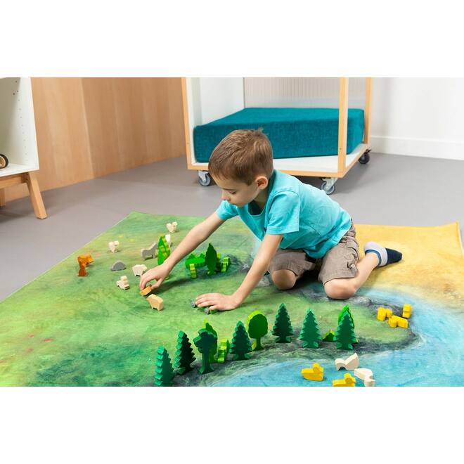 Tapijt seizoenen, set van 4 stuks