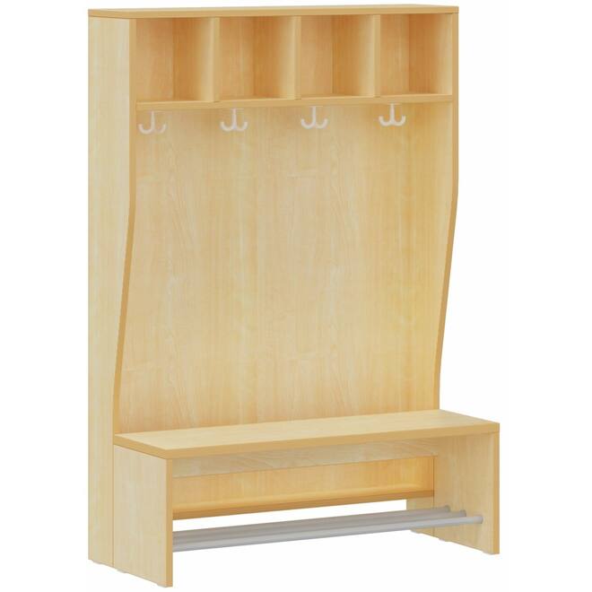 Garderobe, 100 cm breed, hoogte 146 cm, zithgoogte 35 cm