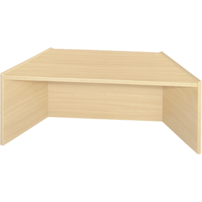 Podiumelement trapezium 100×40×35 cm, Ahorn met Tretford bekleding