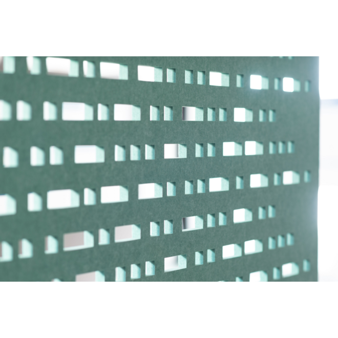 Akoestisch PET-vilt hangend scheidingsscherm, lichtgrijs, 200x120 cm